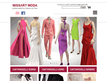 Tablet Screenshot of missart-moda.it